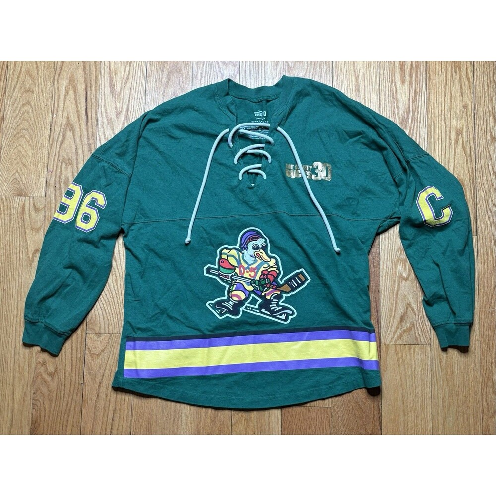 The Mighty Ducks 30th Anniversary Disney Spirit Jersey Medium Authentic Hockey